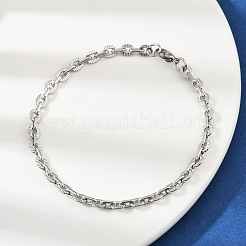 201 Stainless Steel Cuba Style Chian Bracelet for Men&nbsp;BJEW-B138-06P-03