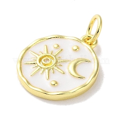 Rack Plated Brass Enamel Pendants&nbsp;KK-Z039-02D