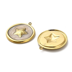 304 Stainless Steel Pendants&nbsp;STAS-C152-39G-01