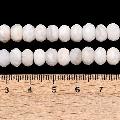 Natural White Crazy Agate Beads Strands&nbsp;G-C259-A33-5x8mm