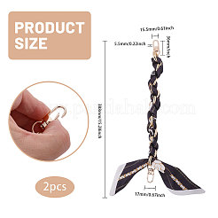 2Pcs Polyester Ribbon Woven Bag Extension Chains&nbsp;FIND-CA0001-51