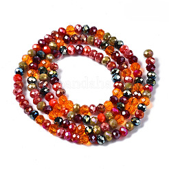 Electroplate Glass Beads Strands&nbsp;EGLA-T020-12C