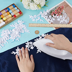 6PCS Flower Rayon Embroidery Sew on Ornament Accessories&nbsp;PATC-FG0002-56B