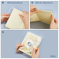 Transparent PVC Book Cover&nbsp;OFST-WH0004-105B