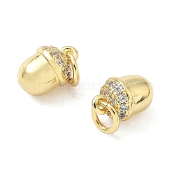 Brass Micro Pave Cubic Zirconia Pendants&nbsp;KK-Z120-45G