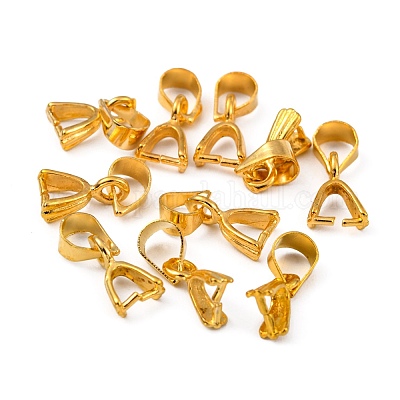 Brass Ice Pick Pinch Bails&nbsp;KK-KK06-G-1