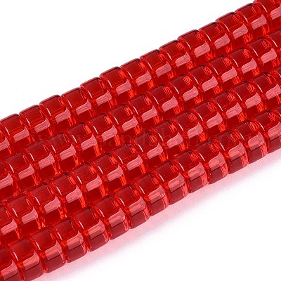 Transparent Glass Beads Strands&nbsp;GLAA-N026-3x6mm-T08-1