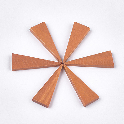 Painted Wood Pendants&nbsp;X-WOOD-T021-12I-1