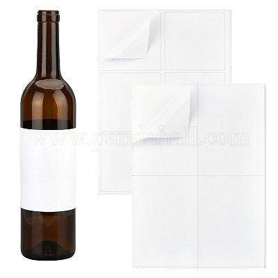 PH PandaHall 40PCS Ini Wine Bottle Labels, 4 Styles Bridesaid Sticker