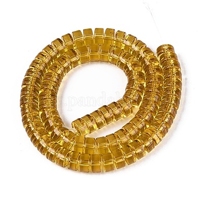 Transparent Glass Beads Strands&nbsp;GLAA-N026-4x8mm-T07-1