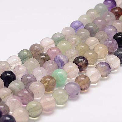 Natural Fluorite Bead Strands&nbsp;G-K153-B36-10mm-1