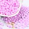 3/0 Glass Seed Beads, Opaque Colours Luster, Round, Violet, 5~5.5x3~3.5mm, Hole: 1.5~1.6mm, about 3488pcs/pound