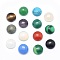 Natural & Synthetic Mixed Gemstone Cabochons, Half Round, 4x2~2.5mm