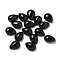 Natural Black Stone Cabochons, Teardrop, 8x6x3mm