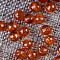 Transparent Acrylic Beads, Round, Saddle Brown, 18mm, about 150pcs/500g.