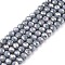 Electroplate Glass Beads Strands, Opaque Solid Color, AB Color Plated, Faceted, Rondelle, Gainsboro, 4x3mm, Hole: 0.8~1mm, about 105~110pcs/strand, 38~39cm