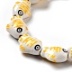 Handmade Printed Porcelain Beads&nbsp;PORC-F005-03B-6