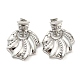 Brass Dangle Stud Earrings&nbsp;EJEW-C066-15P-1