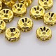 Brass Rhinestone Spacer Beads&nbsp;RB-A014-Z8mm-13G-1