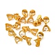 Brass Ice Pick Pinch Bails&nbsp;KK-KK06-G-5