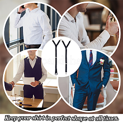 2Pcs 2 Styles Nylon Men's Anti-wrinkle Shirt Garters&nbsp;AJEW-OC0013-75