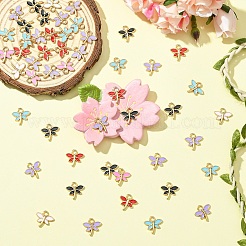 50Pcs Alloy Enamel Charms&nbsp;ENAM-YW0006-26