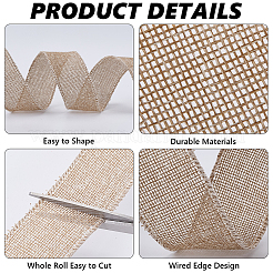 Burlap Ribbons For Craft Making&nbsp;OCOR-WH20012-22E