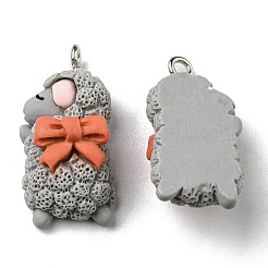 Opaque Resin Cartoon Pendants&nbsp;CRES-B015-03