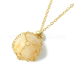 304 Stainless Steel Macrame Pouch Empty Stone Holder for Pendant Necklaces Making&nbsp;NJEW-TA00086-02