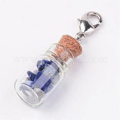 Glass Bottle Pendants&nbsp;HJEW-JM00219