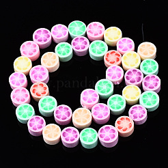 Handmade Polymer Clay Beads Strands&nbsp;X-CLAY-N008-019