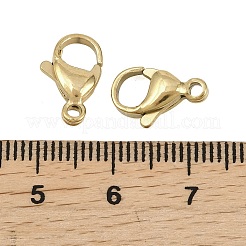 304 Stainless Steel Lobster Claw Clasps&nbsp;STAS-D218-01G-01