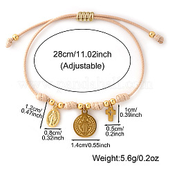 Adjustable Copper Rope Link Charm Bracelet&nbsp;ZH0707