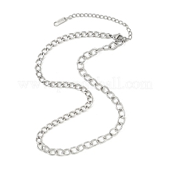304 Stainless Steel Curb Chain Cable Chain Necklaces&nbsp;NJEW-JN05577