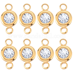 20Pcs 304 Stainless Steel Crystal Rhinestone Links Connectors&nbsp;STAS-BBC0009-19G