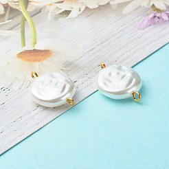 Eco-Friendly ABS Plastic Imitation Pearl Beads Link&nbsp;PALLOY-JF00825