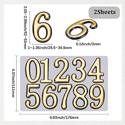 10Pcs ABS Plastic Stickers&nbsp;DIY-SP0007-95B