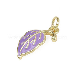 Brass Enamel Pendants&nbsp;KK-D409-26G