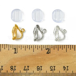 12Pcs 3 Colors Brass Clip-on Earring Findings&nbsp;KK-FS0001-28
