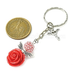 Resin & Alloy & Glass Keychain&nbsp;KEYC-MZ00015