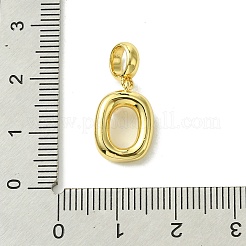 Rack Plating Brass with ABS Plastic Pearl European Dangle Charms&nbsp;KK-G501-02O-G