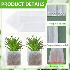 100Pcs Rectangle No-woven Fabric Planting Bag&nbsp;AJEW-WH0709-382A
