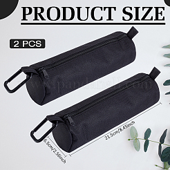 2Pcs Rectangle Cloth Pen Case with Zipper&nbsp;AJEW-ME0003-31