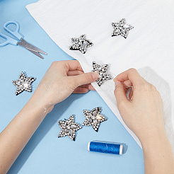 6Pcs Star Appliques&nbsp;PATC-GF0001-38