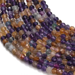 Natural Purple Fluorite Beads Strands&nbsp;GG-CBA753B-A01-3mm