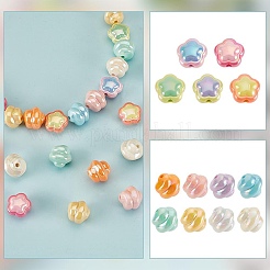 52Pcs 13 Styles UV Plating Acrylic Beads&nbsp;OACR-AR0001-26