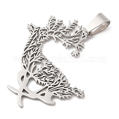 201 Stainless Steel Pendants&nbsp;STAS-Q341-22P