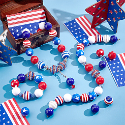 1 Set Mixed Style Acrylic Round Beads Sets&nbsp;SACR-PH0001-52F