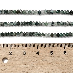 Natural Moss Agate Beads Strands&nbsp;G-C228-A01-2x3mm