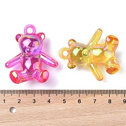 Electroplate Transparent UV Plating Acrylic Pendants&nbsp;OACR-I014-13